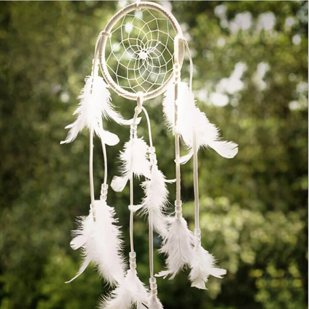 Hot Sale Black Dream Catcher Net With feathers Hanging Decoration Decor Gift New