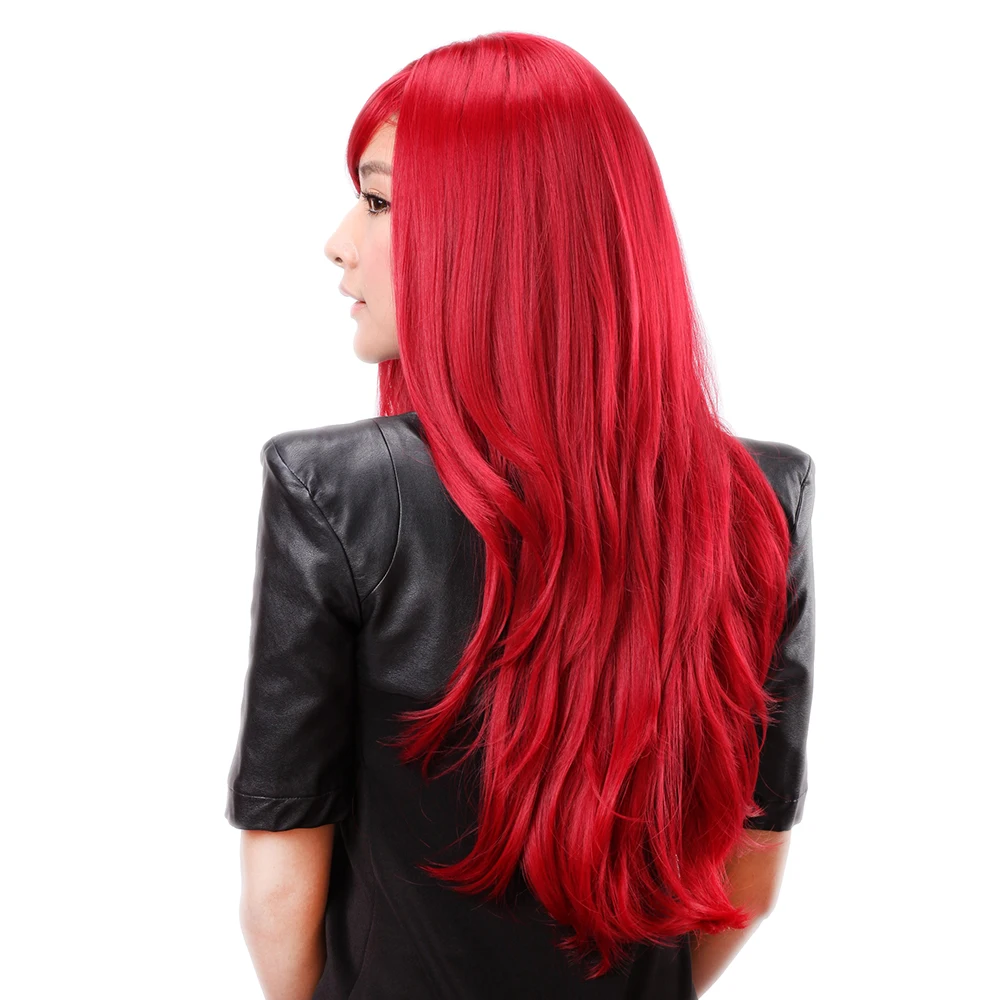 Wine Red Fine Straight Hair Wig Katarina League Of Legends Cosplay Wig