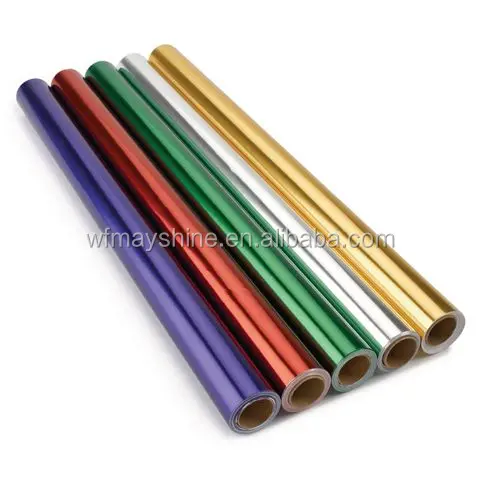 Metallic foil wrapping paper for gift wrapping