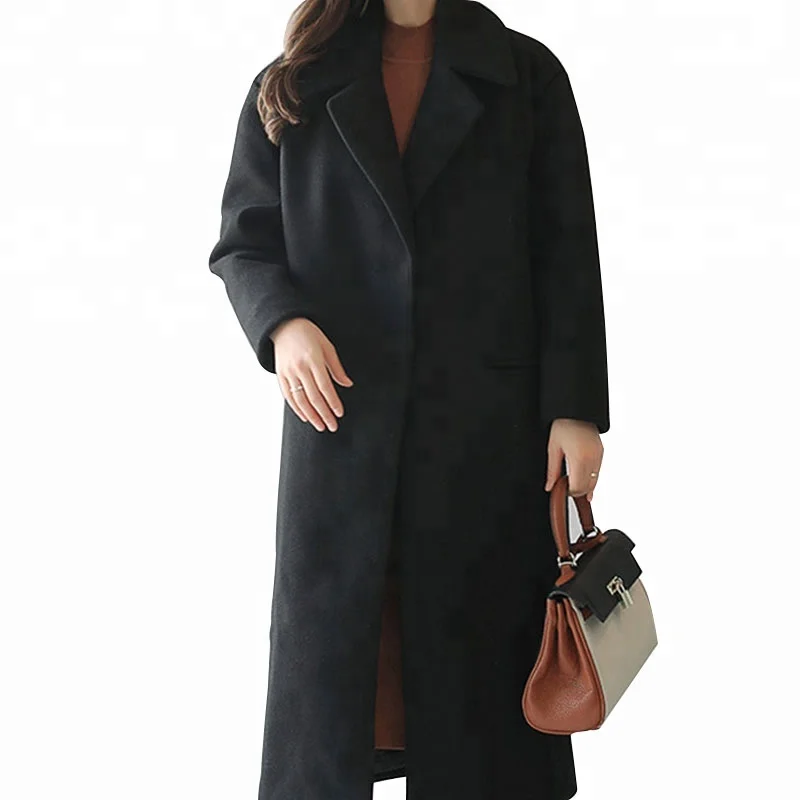 Boiled Woolen Long Cashmere Coats Overcoat Latest on Sale Desirable Luxuriant Ladies Women Adult Customized Logo Woven Trench