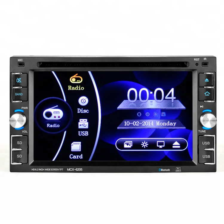 TV BT Audio Radio Stereo Double Din Car DVD Player