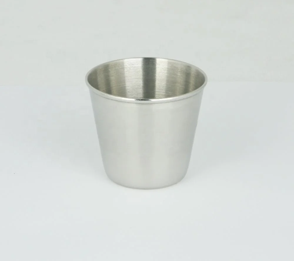 Stainless Steel Small Rimless Shot Glass/Wine Cup