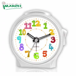 iMSH BB09605 Quartz analog clocks for kids table bedside desk alarm clock wecker despertador round custom children alarm clock