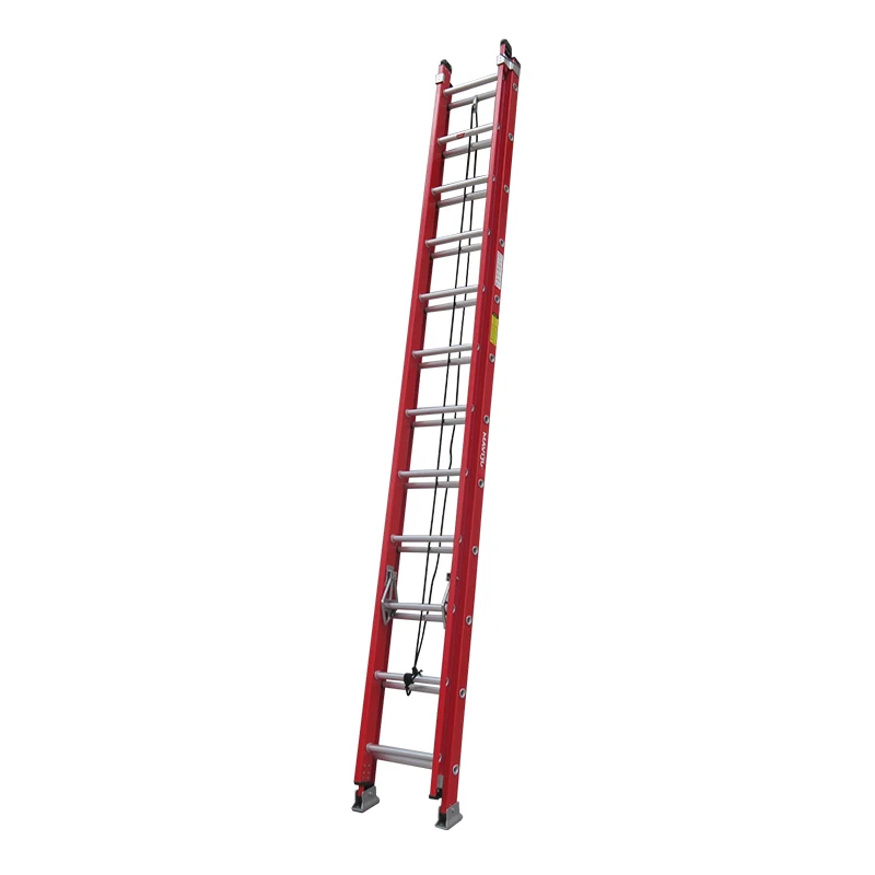 
16 20 24 28 32 36 40 step fiberglass extension ladder 