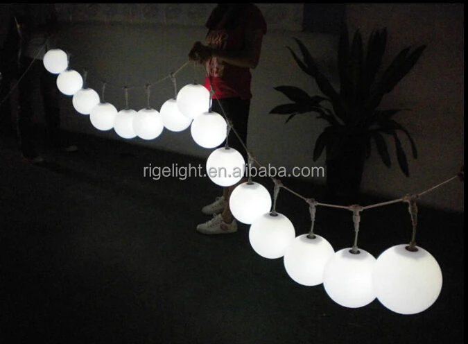 Led Remote Control DMX Lifting Hanging Ball colorful shinning Kinetic ball for decoration