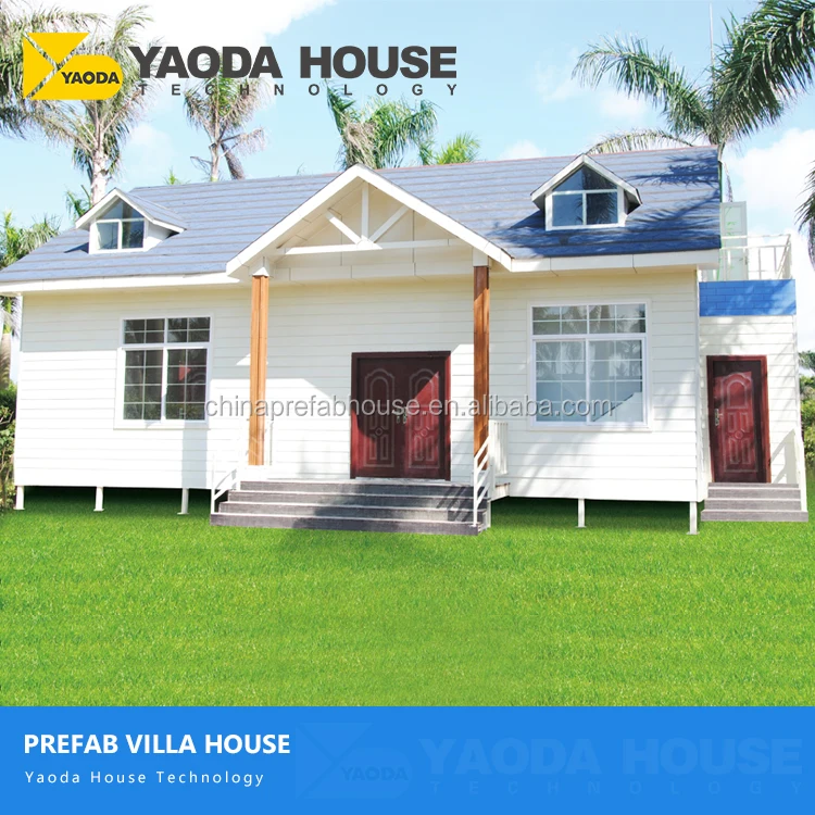 modern mobile villa style prefabricated luxury simple steel structure modern prefabricated house and villa