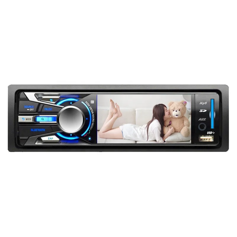 HOT cheap 3'  inch TFT digital screen stereo car radio 1 din Audio USB AUX FM Radio BT with remote control car mp5