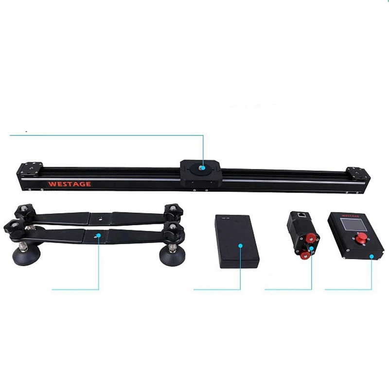Заводская поставка, рельсовая тележка из углеродного волокна с электроприводом для задержки камеры, слайдер для замедленной фотосъемки