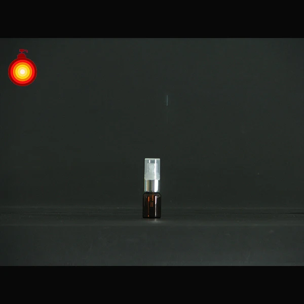 3ml~30ml small amount empty brown amber ampoule liquid dispenser glass spray bottles