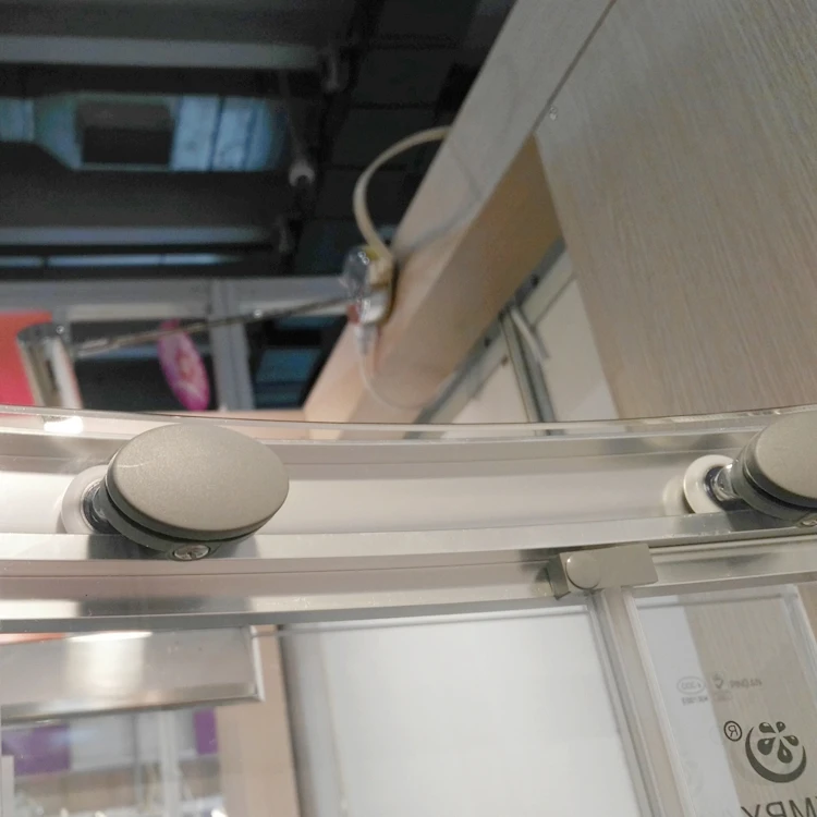 KMRY Customized Corner Curved Arc Tempered Glass Sliding Bathroom Shower Cabin Enclosure Room KT6709