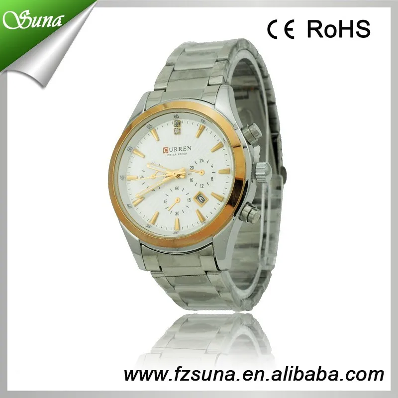 CURREN 8085 High Quality Japan Movt Quartz Watch Stainless Steel Caseback