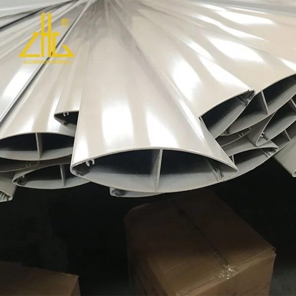 Wow!! Mill finish aluminum pipe bending profile extrusion manufacturer,wood anodized aluminium bending tube extrusion factory