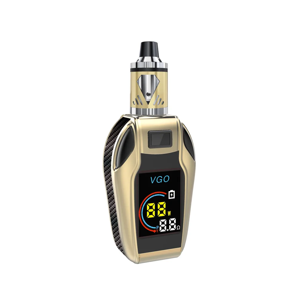 
Huge Battery Supply Variable Voltage 80W Colorful Digital Display Vape Mod Starter Kit 80w LED screen Box Mod 