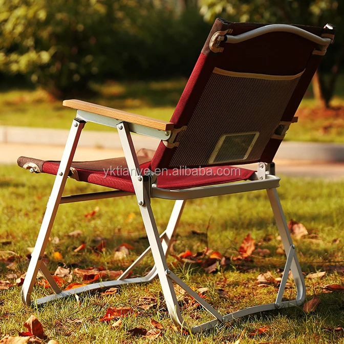 Outdoor low aluminum frame camping folding relax chair