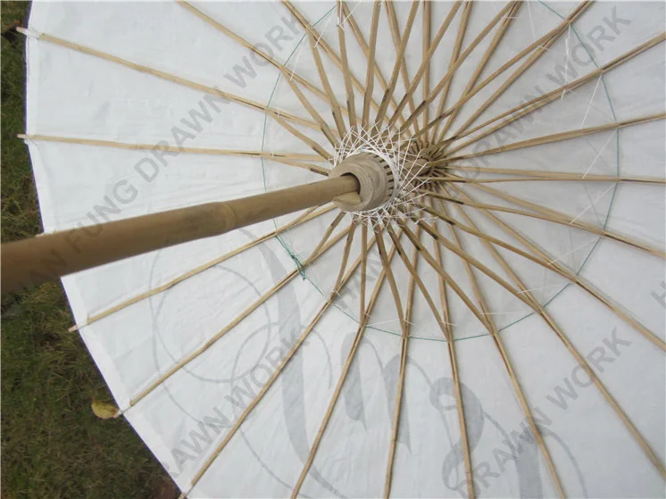 Chinese Classic Decoration Diy White Vintage Paper Umbrellas For Wedding