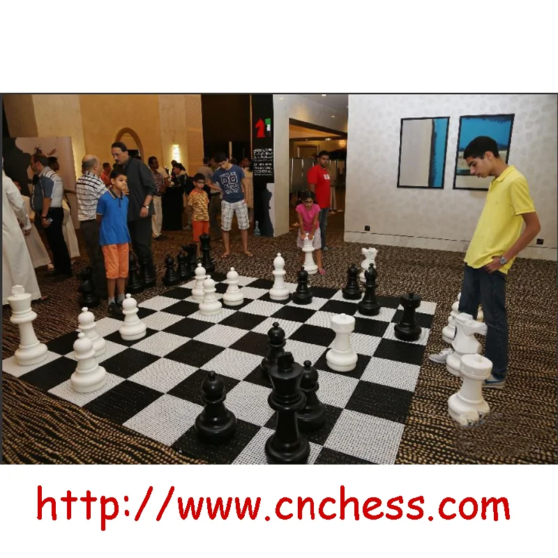 megachess Patio chess set giant chess set figures garden