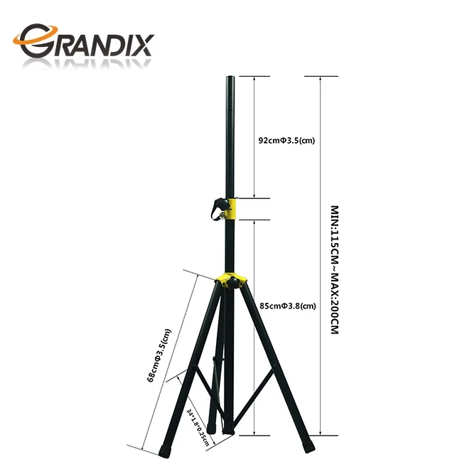 Height adjustable Heavy duty Studio Tripod PA Speaker Event Disco Speaker Stand