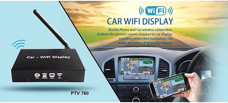 Универсальный автомобильный дисплей wifi для пк автомобиля OEM/odm для iphone7 airplay