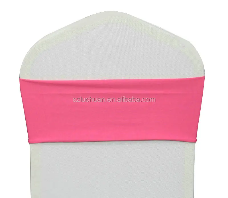 
Hotel Chair Sashes Custom Wholesale Spandex Chair Cover Bands 