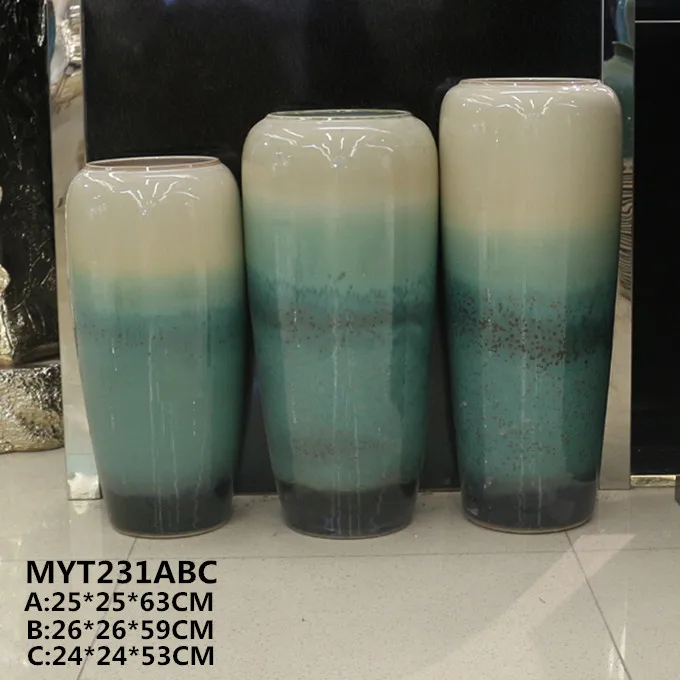 decoration porcelain decorative floor flower vase for front hall craft (60594077939)