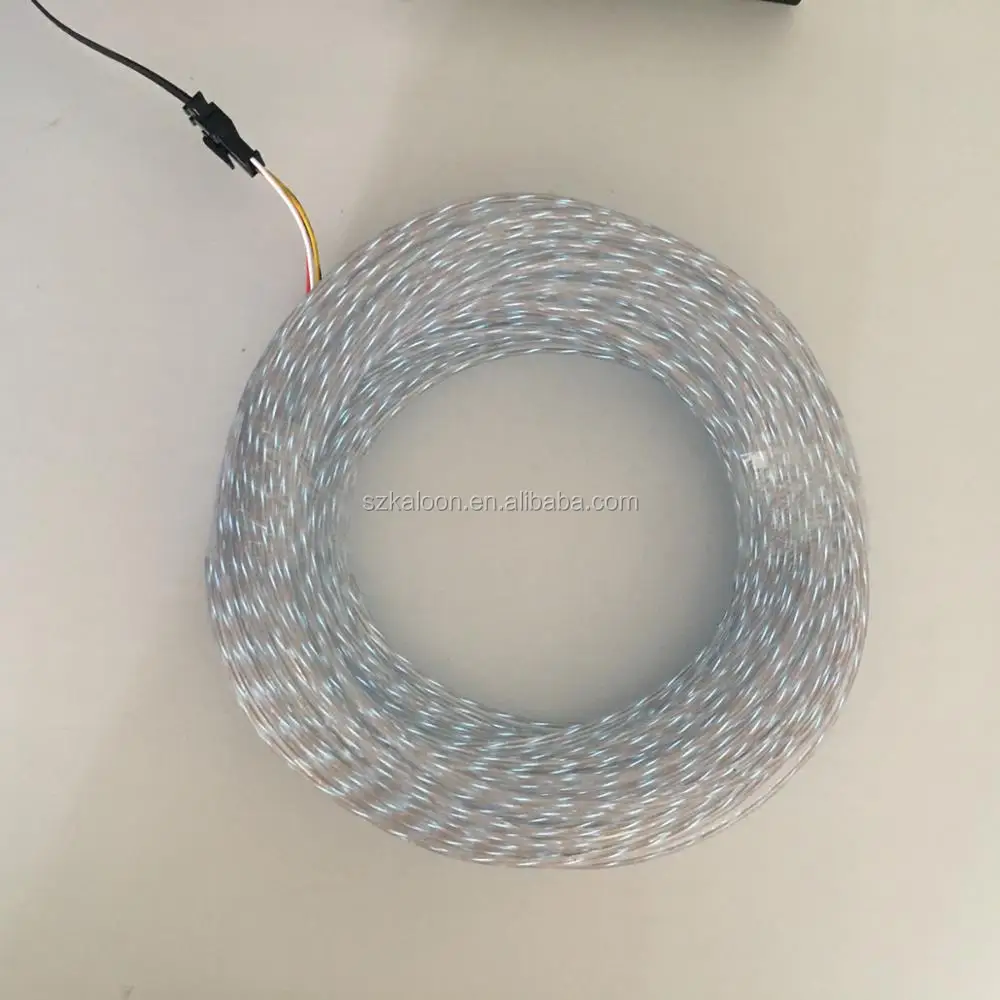 2.3MM led running Neon Light Glow Motion Chasing Electroluminescent EL Wire 50 meter with AC inverter