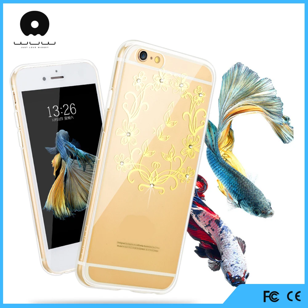 Silicone Clear Transparent Crystal Soft TPU Phone Case Shell for iPhone 6