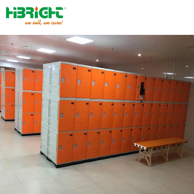 Прочный цветной школьный пластиковый шкаф с замком для ключей