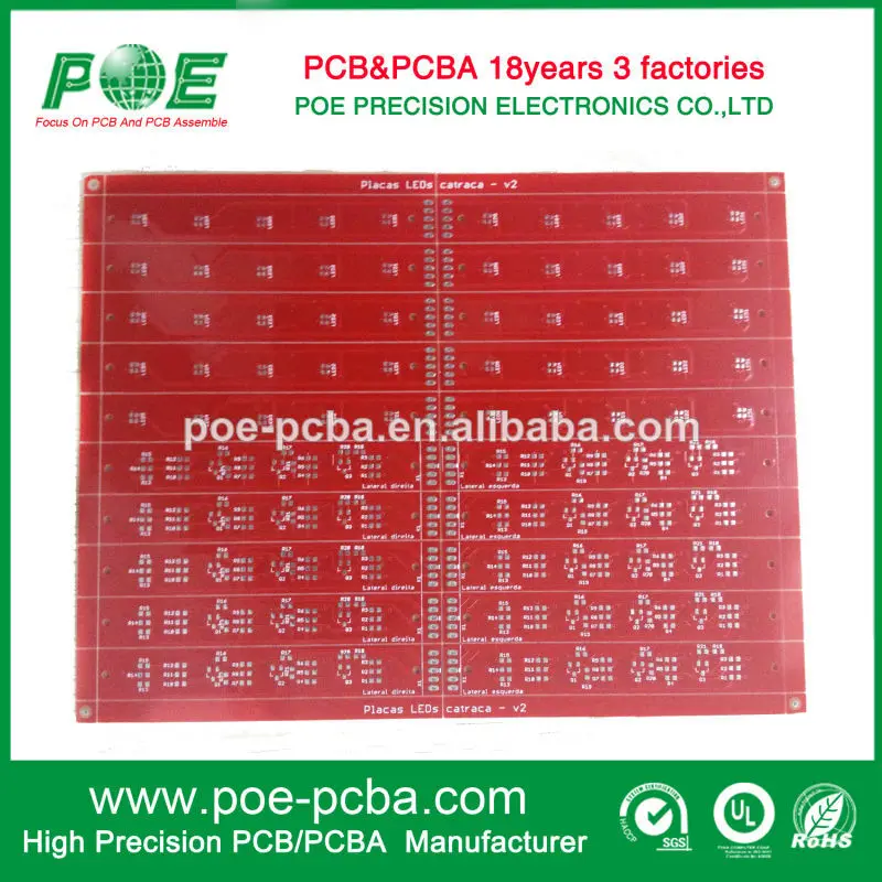 китай 2 слой fr4 привело pcb прототип