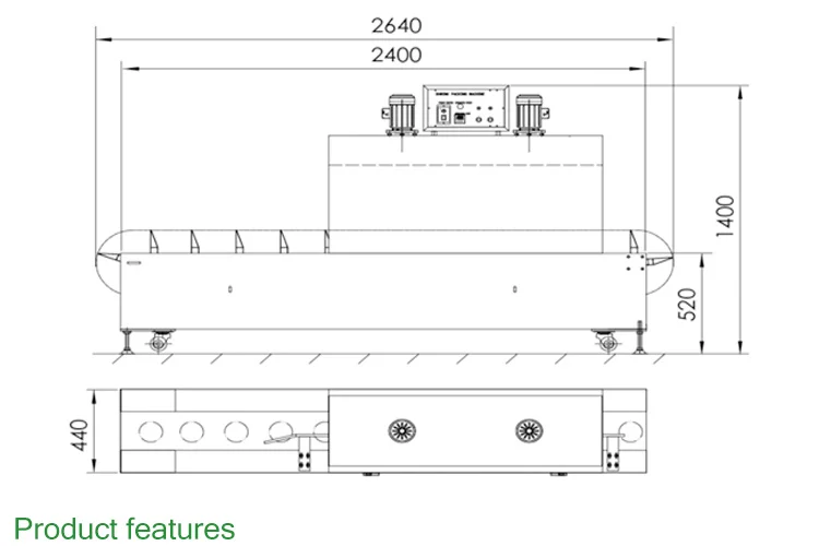 sleeve label applicator machine/ shrink tunnel heat shrink tube machine