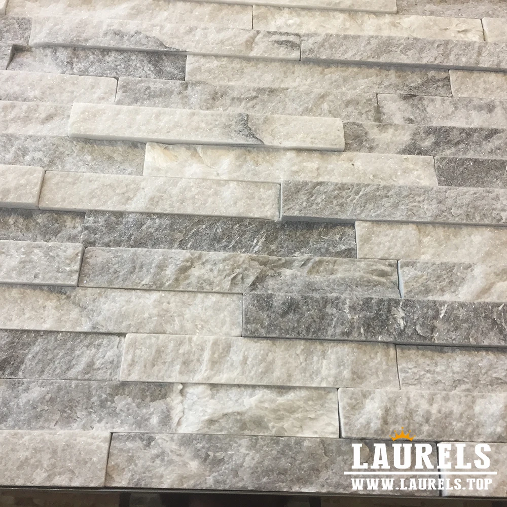 
White and Grey Slate Culture Stone Wall Decoration 