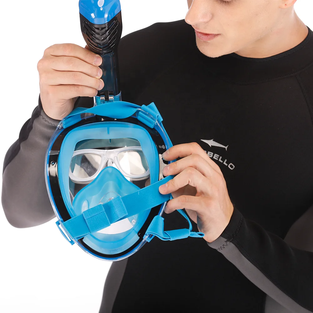Integrated Full Face Scuba Diving Mask With Earplug