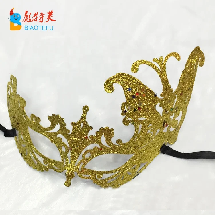 gold venice plastic cosplay masquerade mask