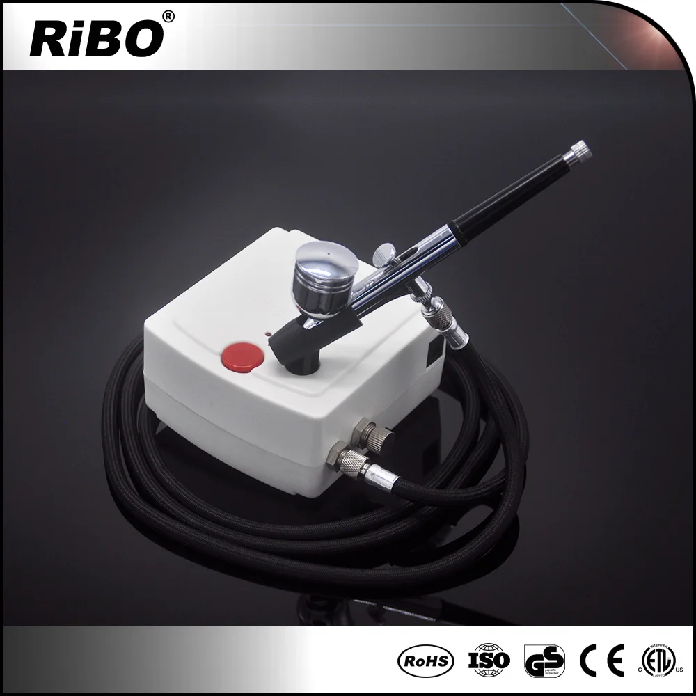 HT-22 RIBO Professional Airbrush and Airbrush Compressor With Auto Start and Auto Stop Function airbrush kit