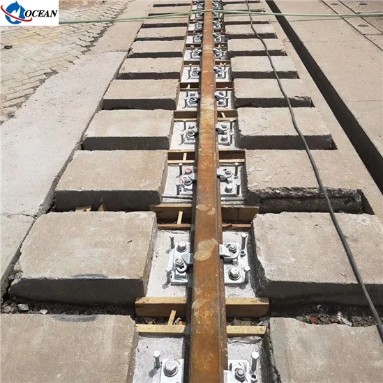 railway supplier rail fasteners GSR crane rail clip/ rubber pad/ steel soleplate