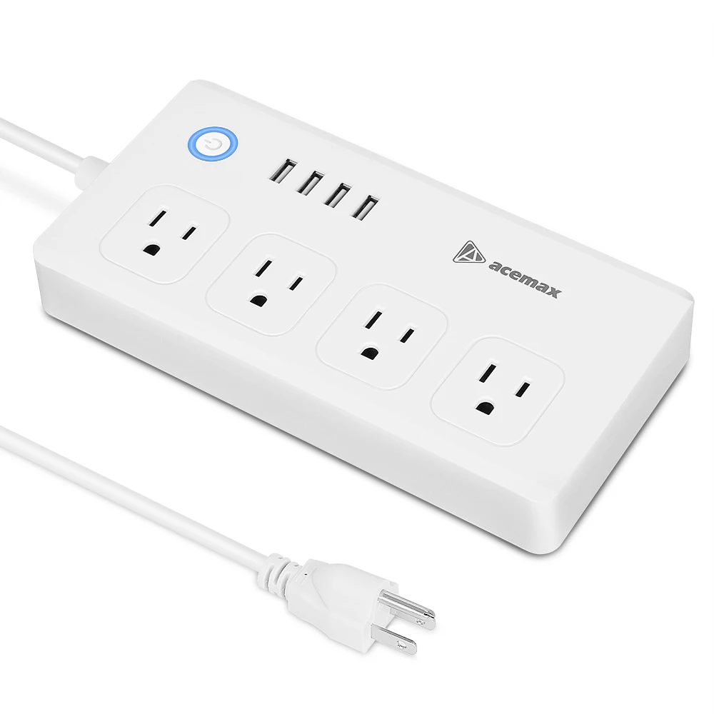  Умный удлинитель с Wi-Fi 4 USB-порта