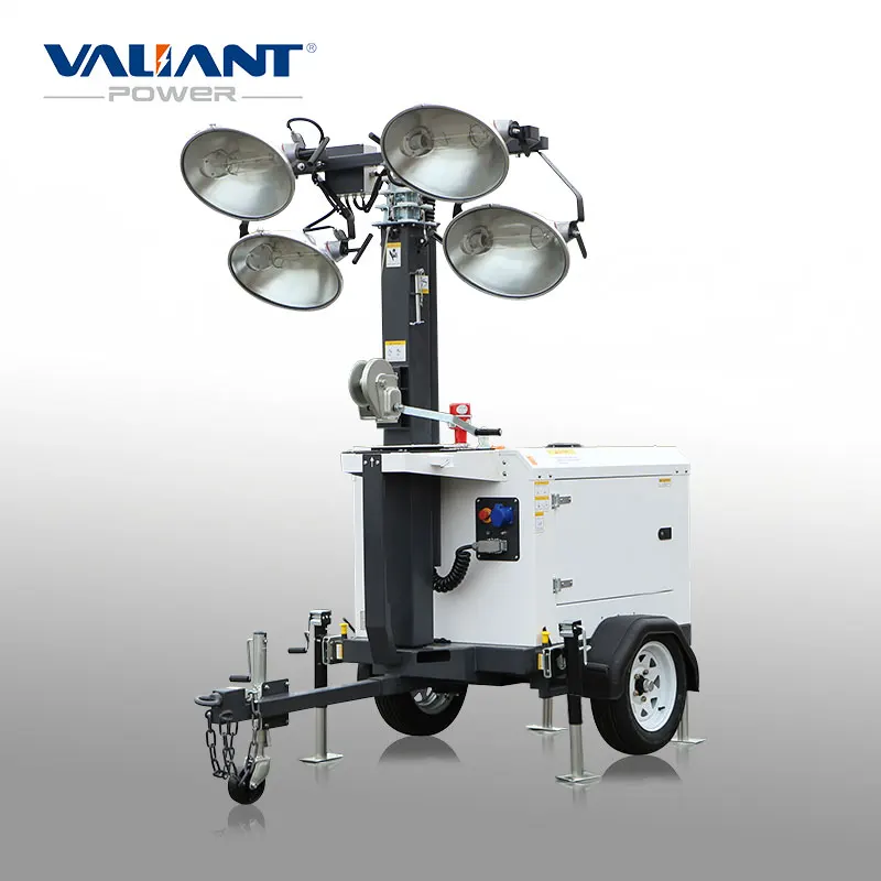 tower flood light with antenna mast factory direct sale