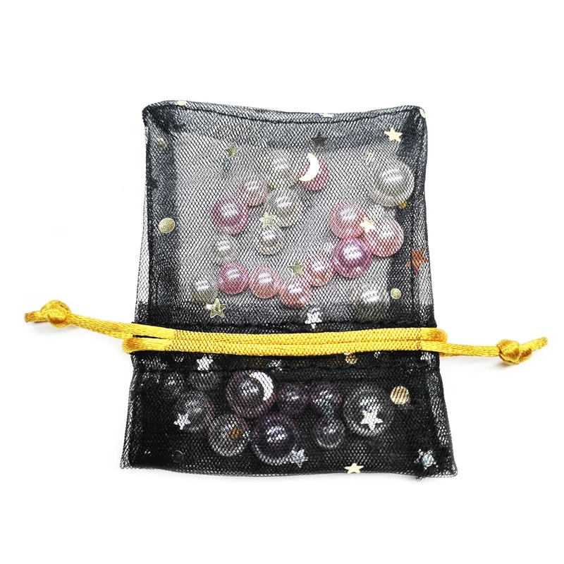 Small Colorful Drawstring Gauze Pouch Bag for Pearl