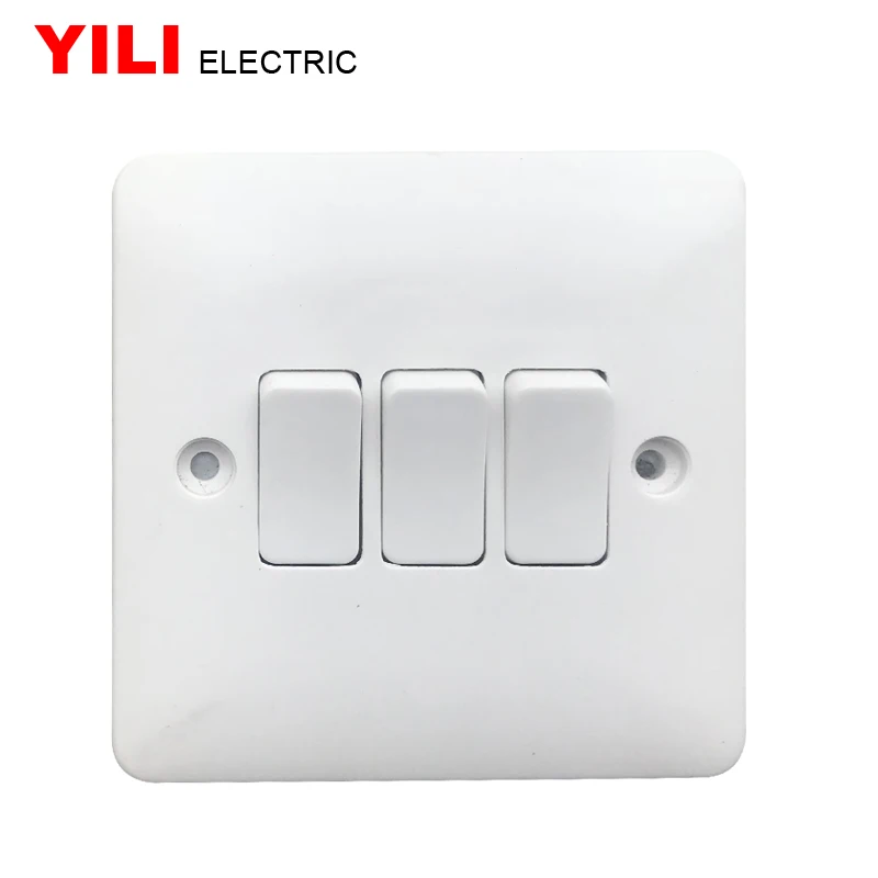 SX305/306 3 gang 1 way  3 gang 2 way electric wall switch