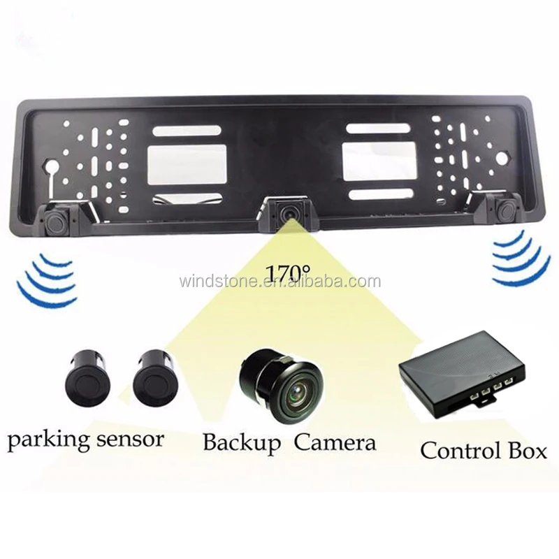 
Parking Rear Car Camera EU European Russia Car License Rear View Camera Plate Frame Two Reversing 