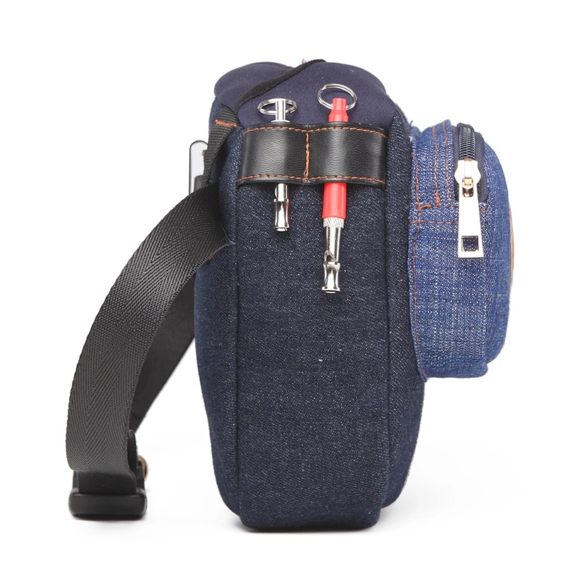Lovoyager pet supplies manufacturer denim treat training treat pouch bag dog  waist bag
