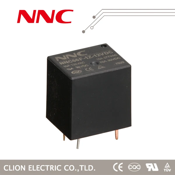 wenzhou yueqing industrial factory, Clion miniature electronic relay 30a NNC67E T90(JQX-115F) 12v 24 v relay hot selling
