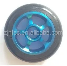 Aluminium big wheels kick pu 110mm scooter wheels