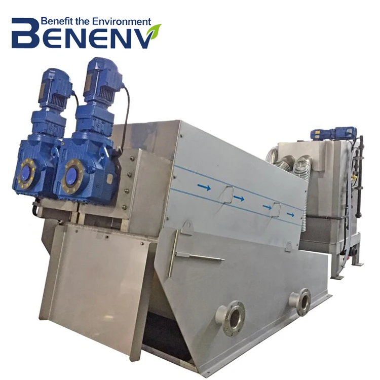 
Easy maintenance sludge dewatering equipment screw filter press 
