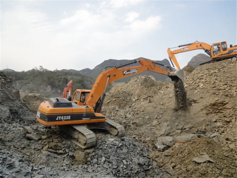 construction equipment 20t excavator factory supply JY623E long boom/long arm/long reach hydraulic digger machine for sale