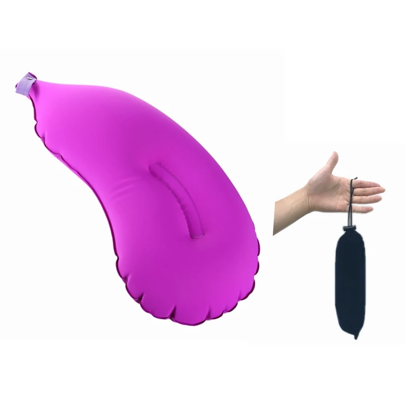 New Aubergine Shape Airplane Inflatable Travel Pillow with Free sample