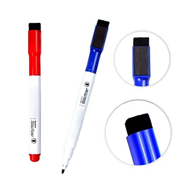 
6 Assorted colors magnetic dry erase whiteboard marker pen 