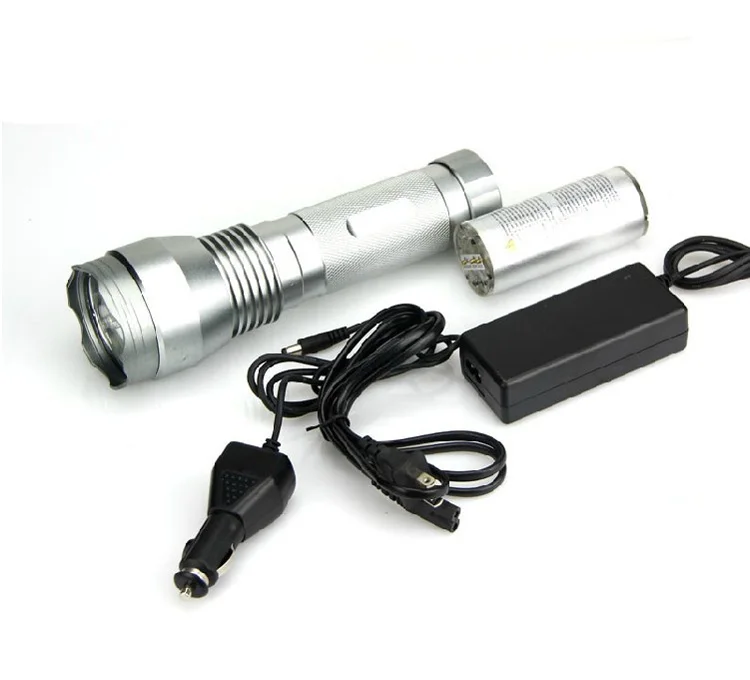 Powerful 24w 35w 50w 65w 75w 85w HID xenon torch light rechargeable flashlight 800 range 6600mah battery aluminium body material