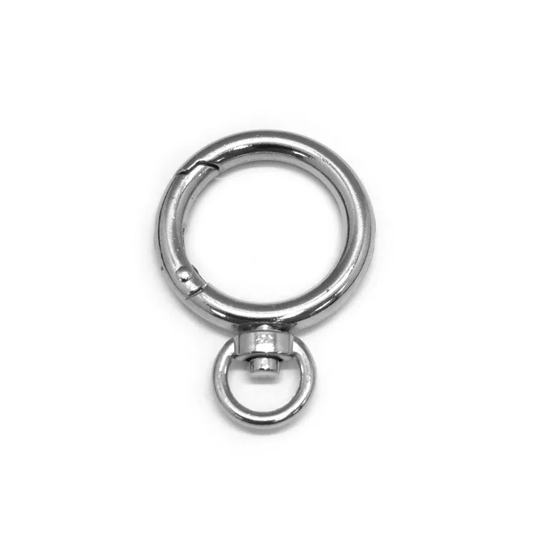 zinc alloy metal round swivel lobster clasp Swivel Snap Hook carabiner for bags