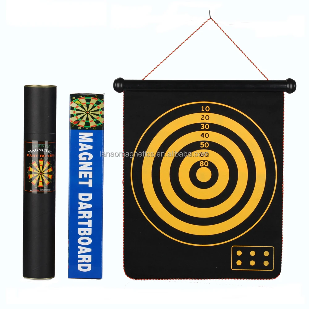 
customized design magnetic dart board roll up darts games portable dartboard 