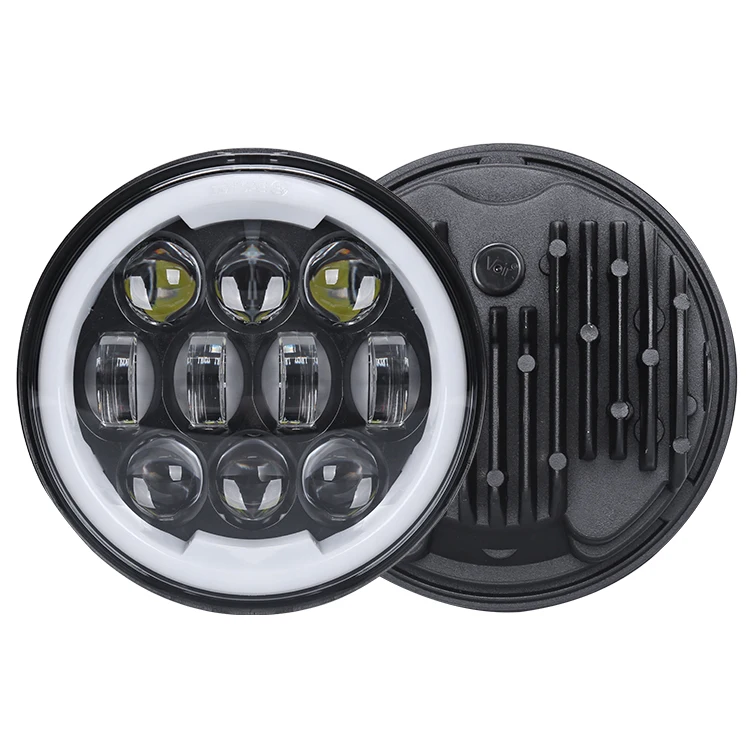 5-3/4 светодиодные мотоциклетные фары RGB кольцо ореола для Harley 5,75 дюймов круглый свет для мотоцикла